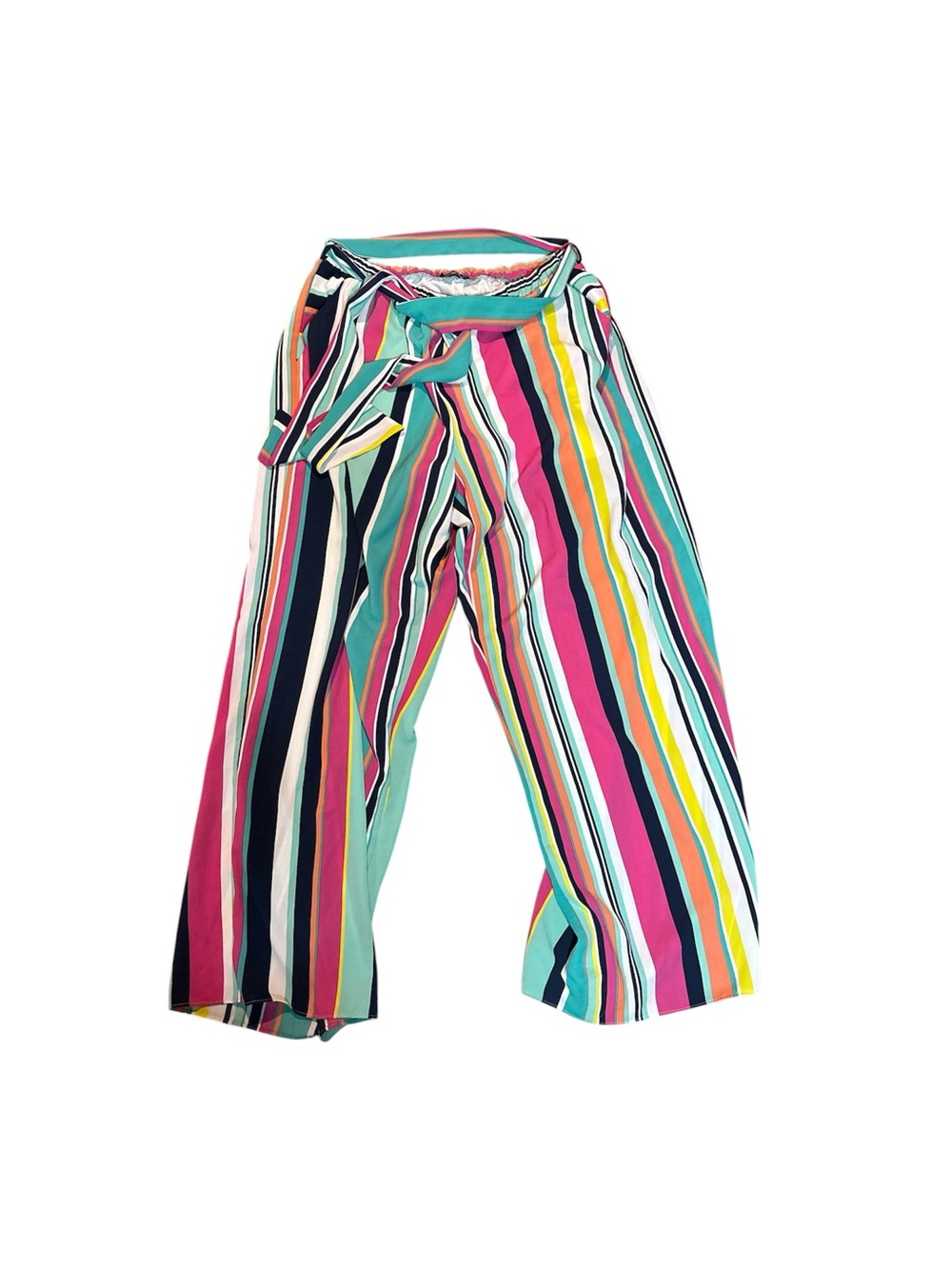 Spin USA Striped Wide-Leg Pants in Bright Multi